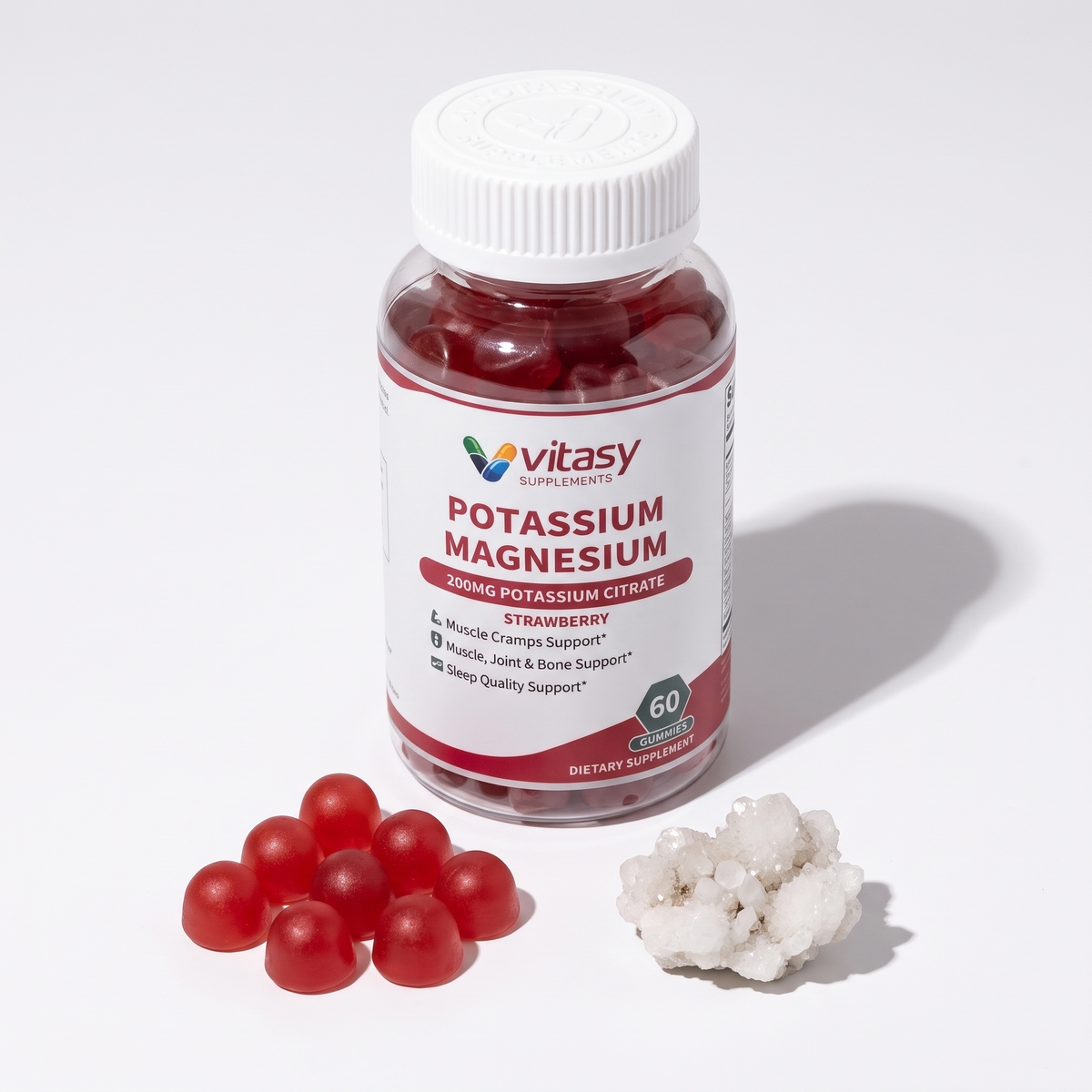 Vitasy Potassium Citrate Gummies product arrangement