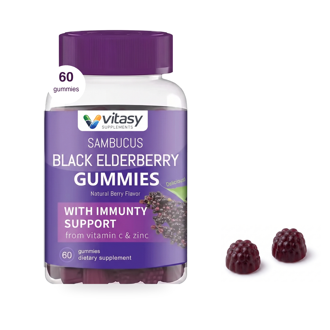 Vitasy Sambucus Elderberry Immune Gummies quality
