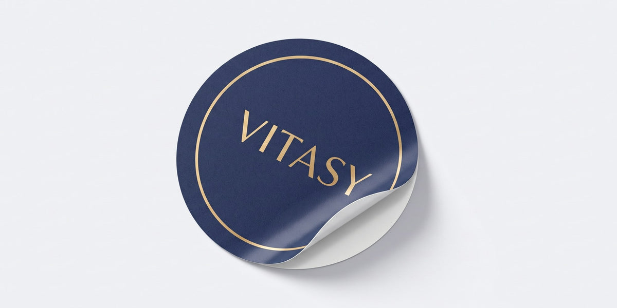 A Vitasy patch being peeled from its backing