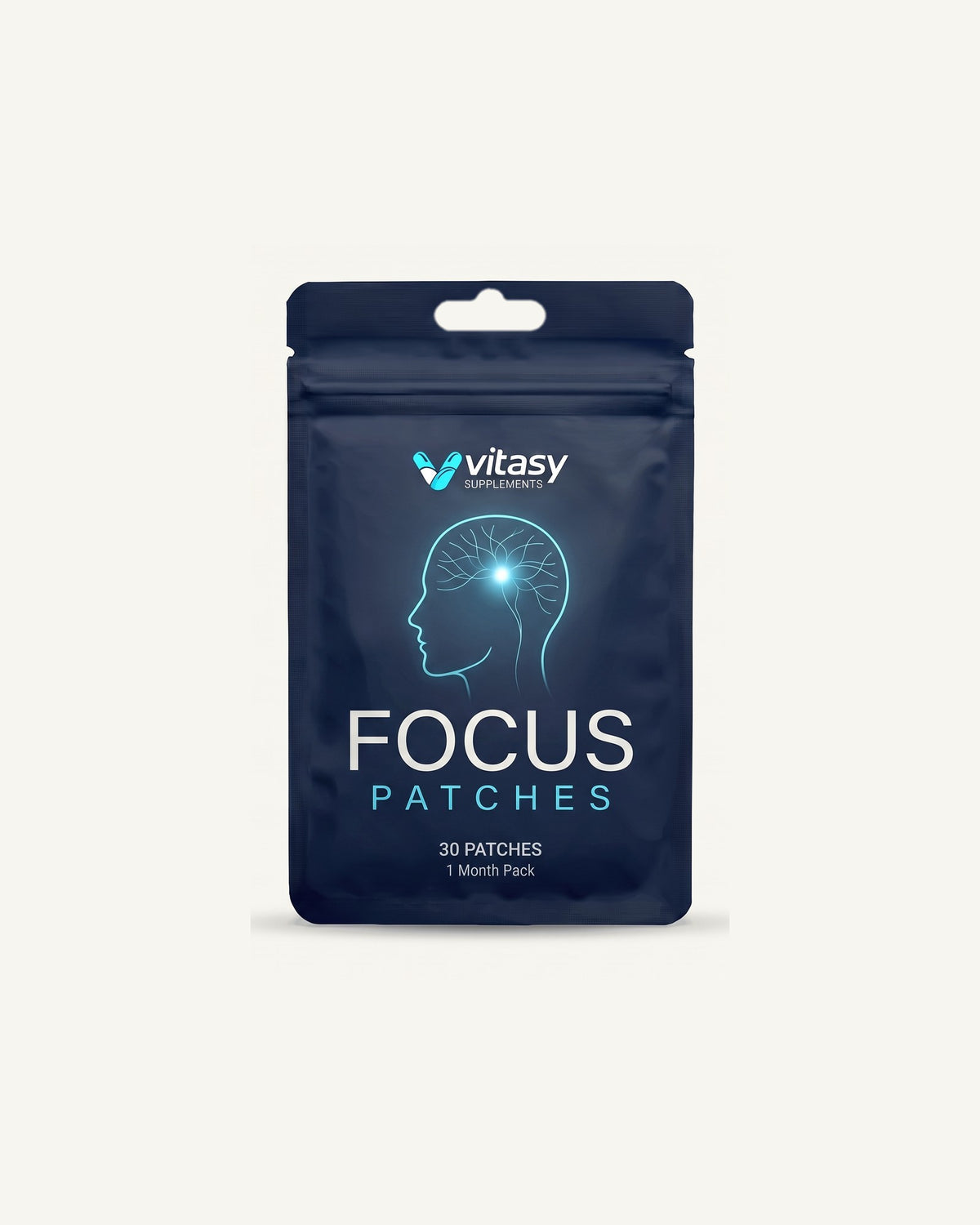 Vitasy Focus Patches pouch with 30 patches