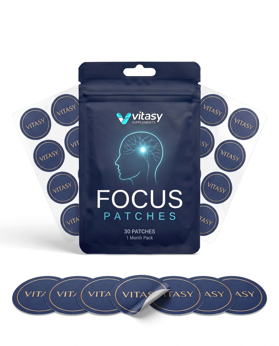 Vitasy Focus Patches pouch with patches