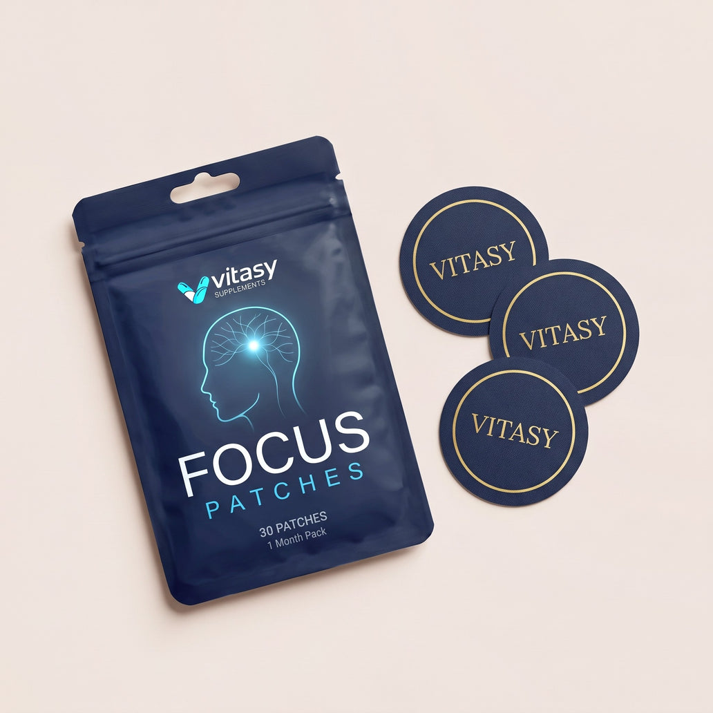 Vitasy Focus Patches pouch with patches