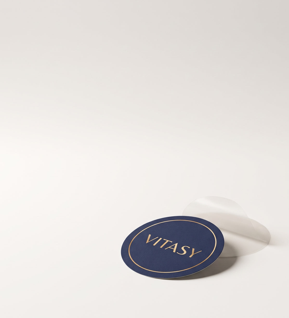 Vitasy patch on a light background with the daily routine steps