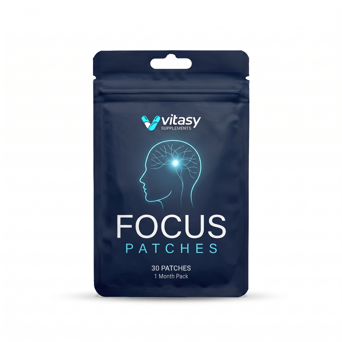 Vitasy Focus Patches pouch, 30 patches, 1 month pack
