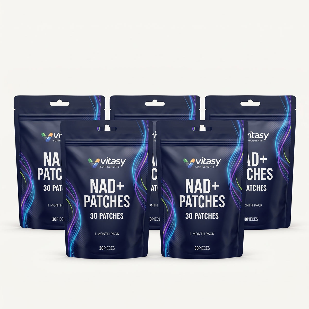 Five pouches of Vitasy NAD+ Patches