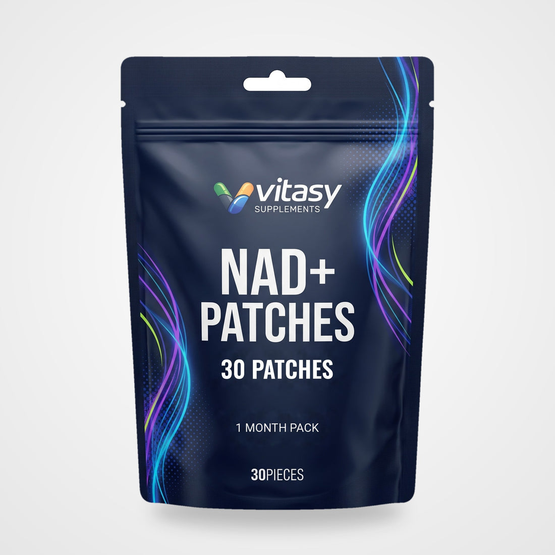 Vitasy NAD+ Patches pouch with 30 patches