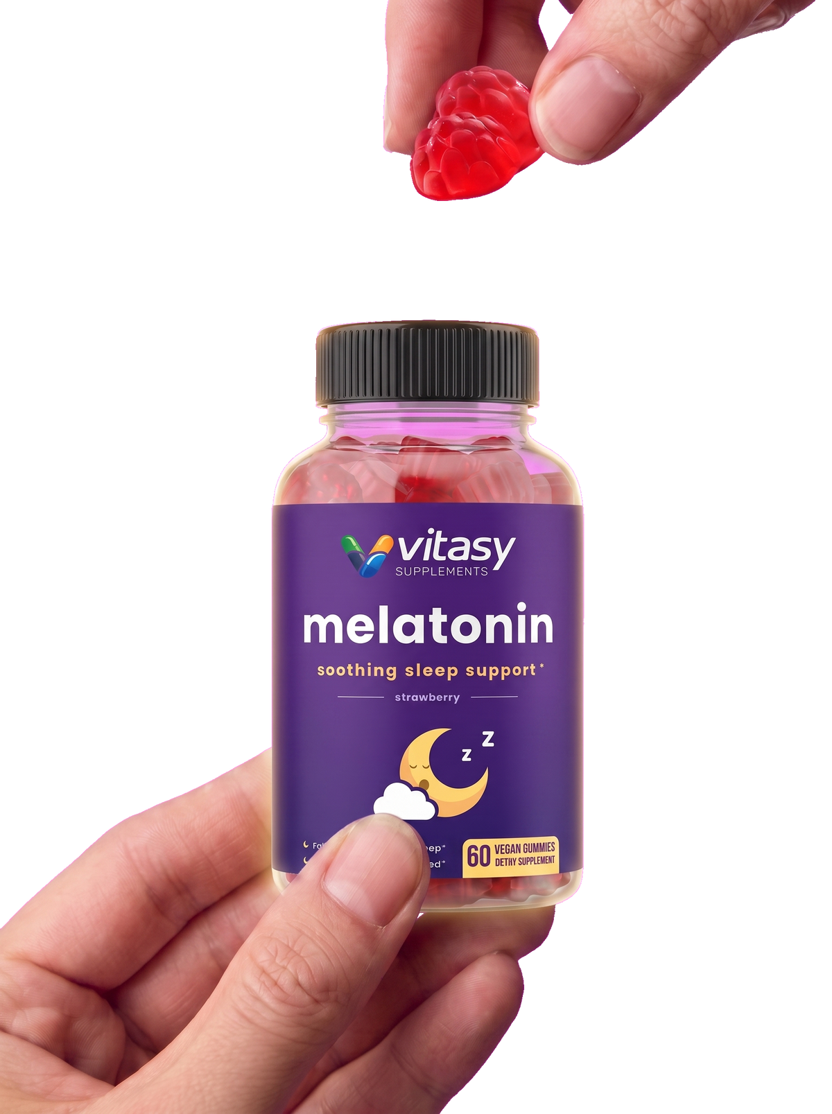 Vitasy Melatonin Strawberry gummies