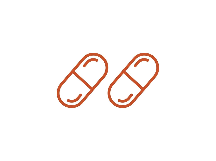 Two capsule outlines