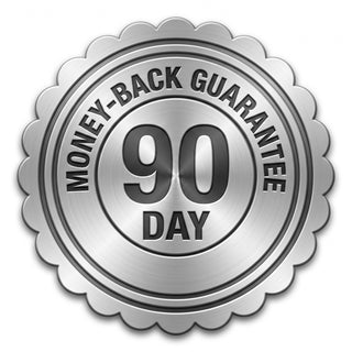 90-day money-back guarantee seal