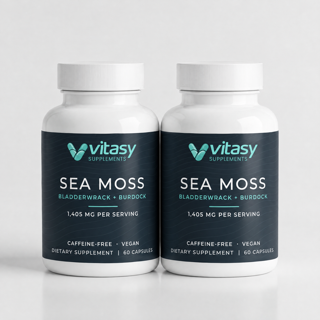 Two bottles of Sea Moss Capsules, 2 month supply