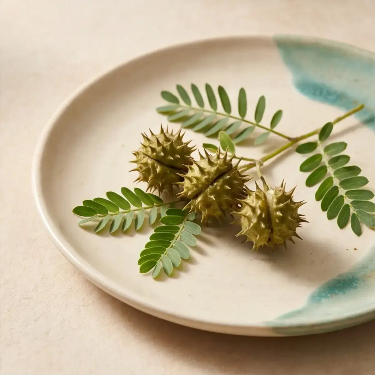 Gokshura botanical still life