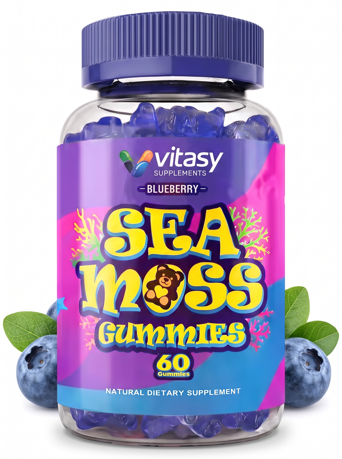 Sea Moss Gummies v3 - 01 Blueberry Hero