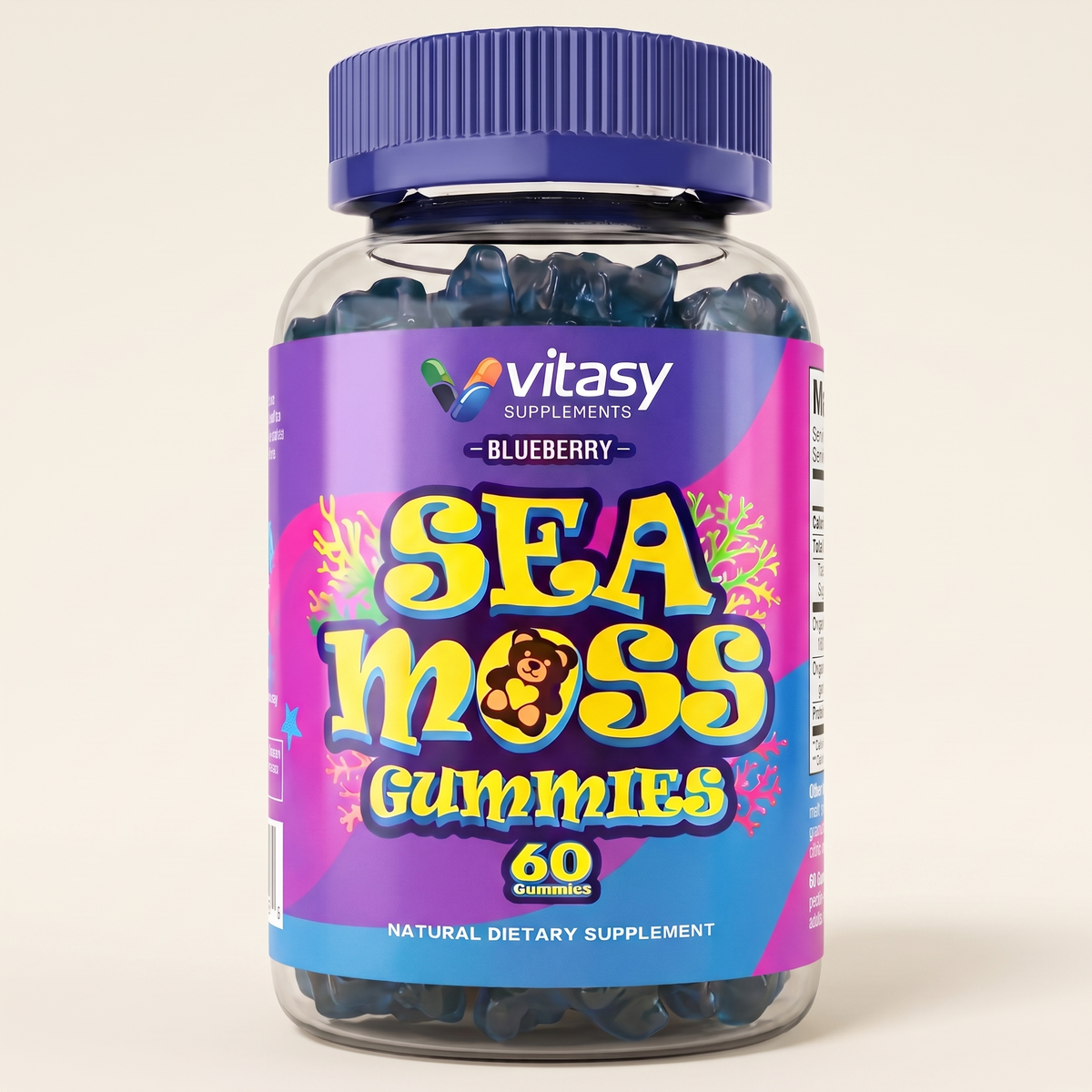 Sea Moss Gummies v2 - 01 Blueberry Hero
