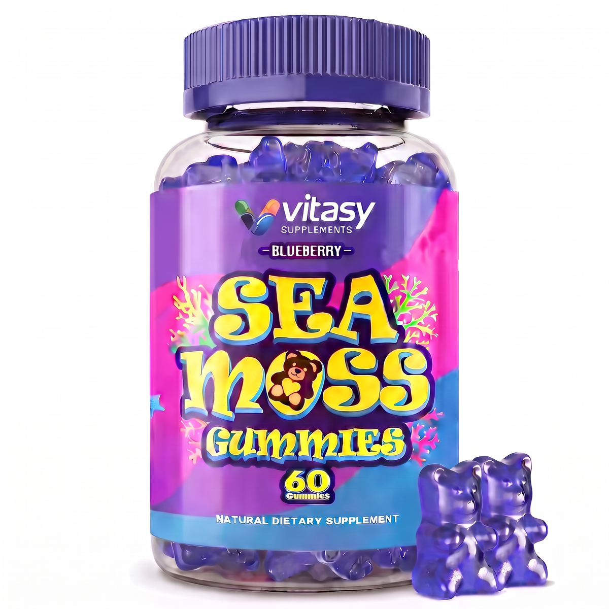 Sea Moss Gummies v4 - 01 Blueberry Hero