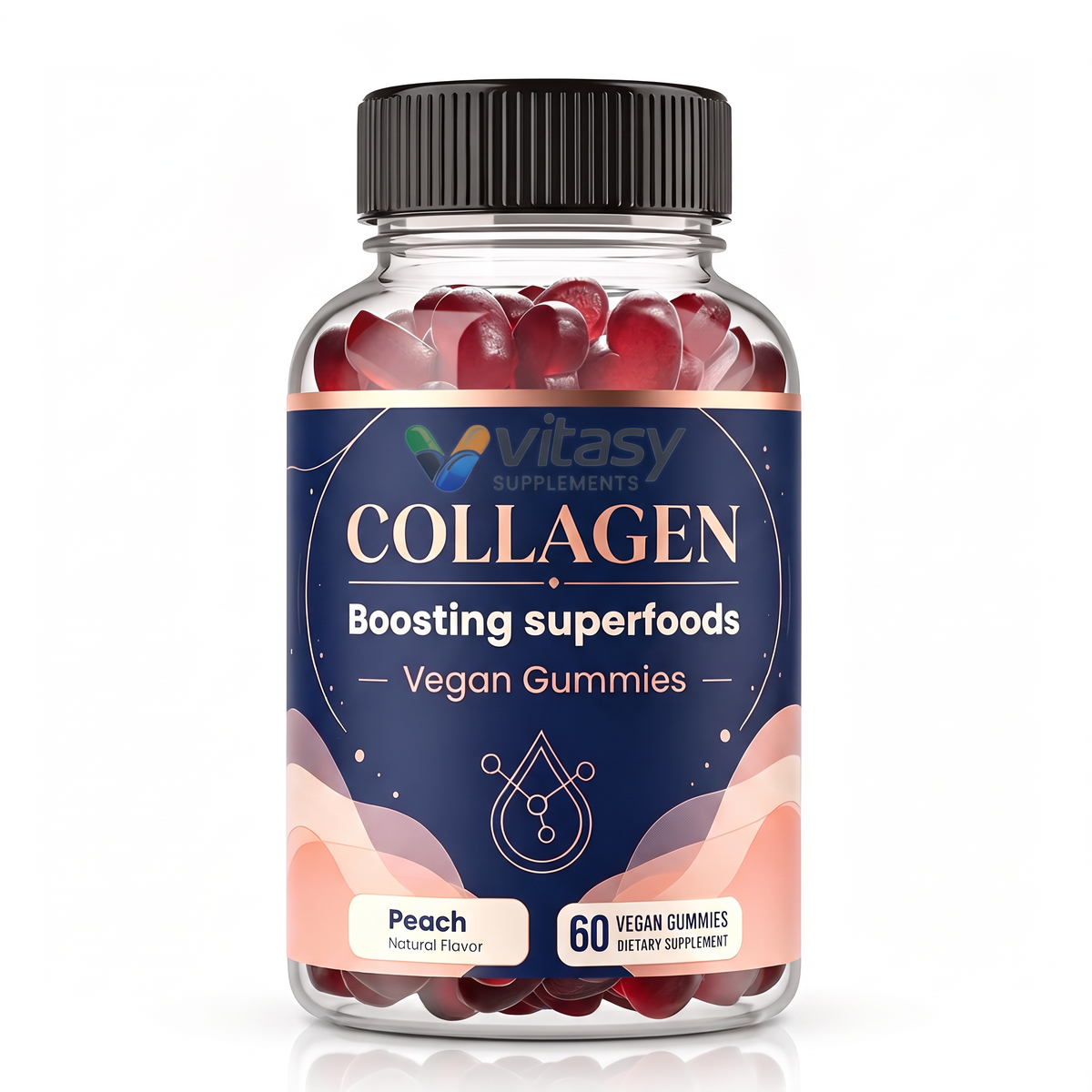 Collagen Gummies v8 - Peach product hero