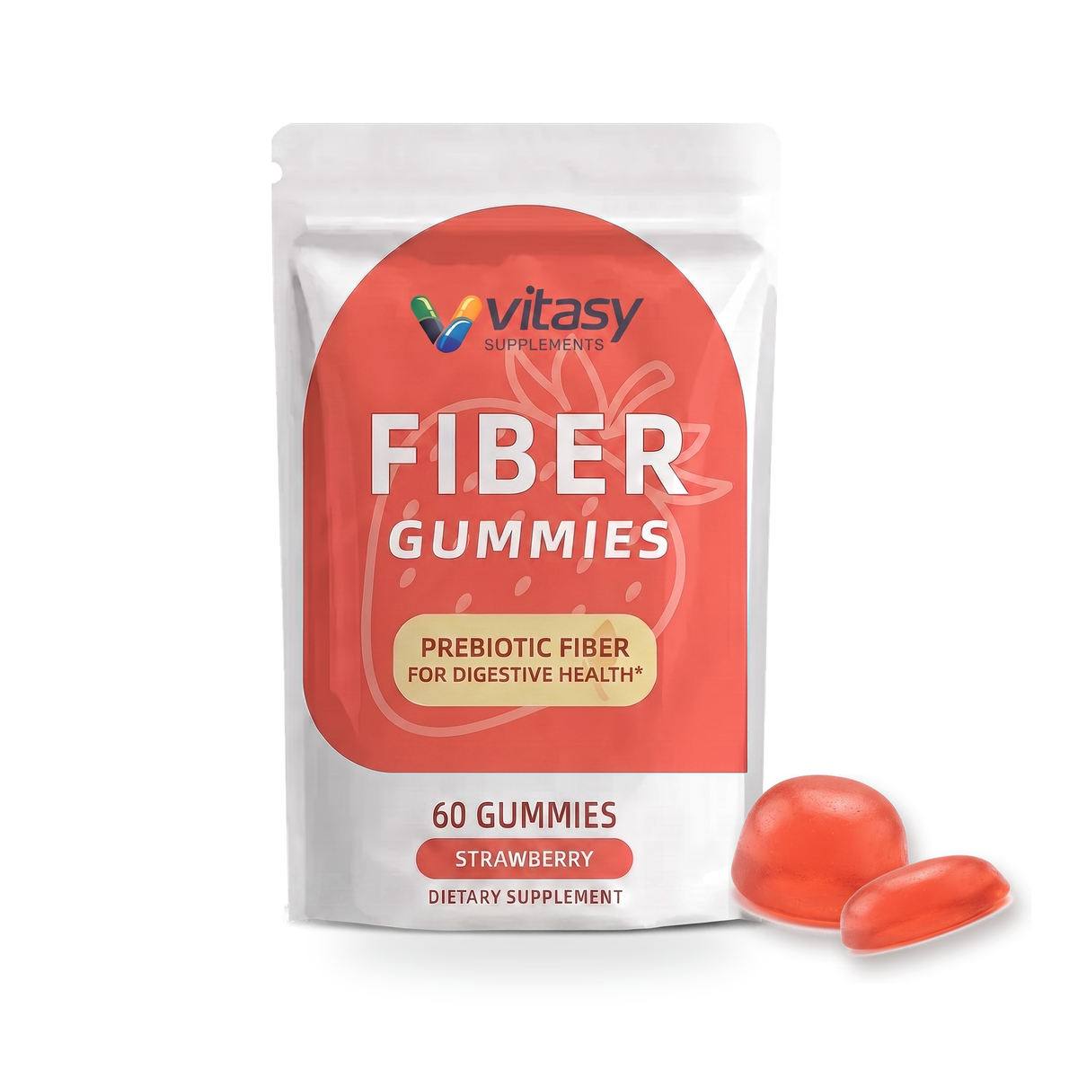Fiber Gummies v2 - Strawberry hero