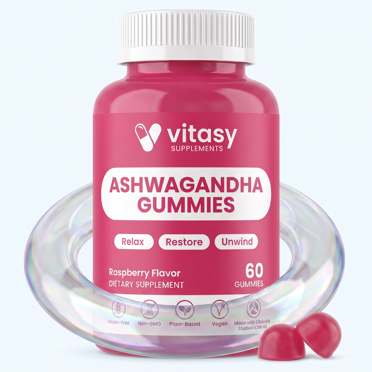 Ashwaganda Gummies v4 - Raspberry Gallery 1