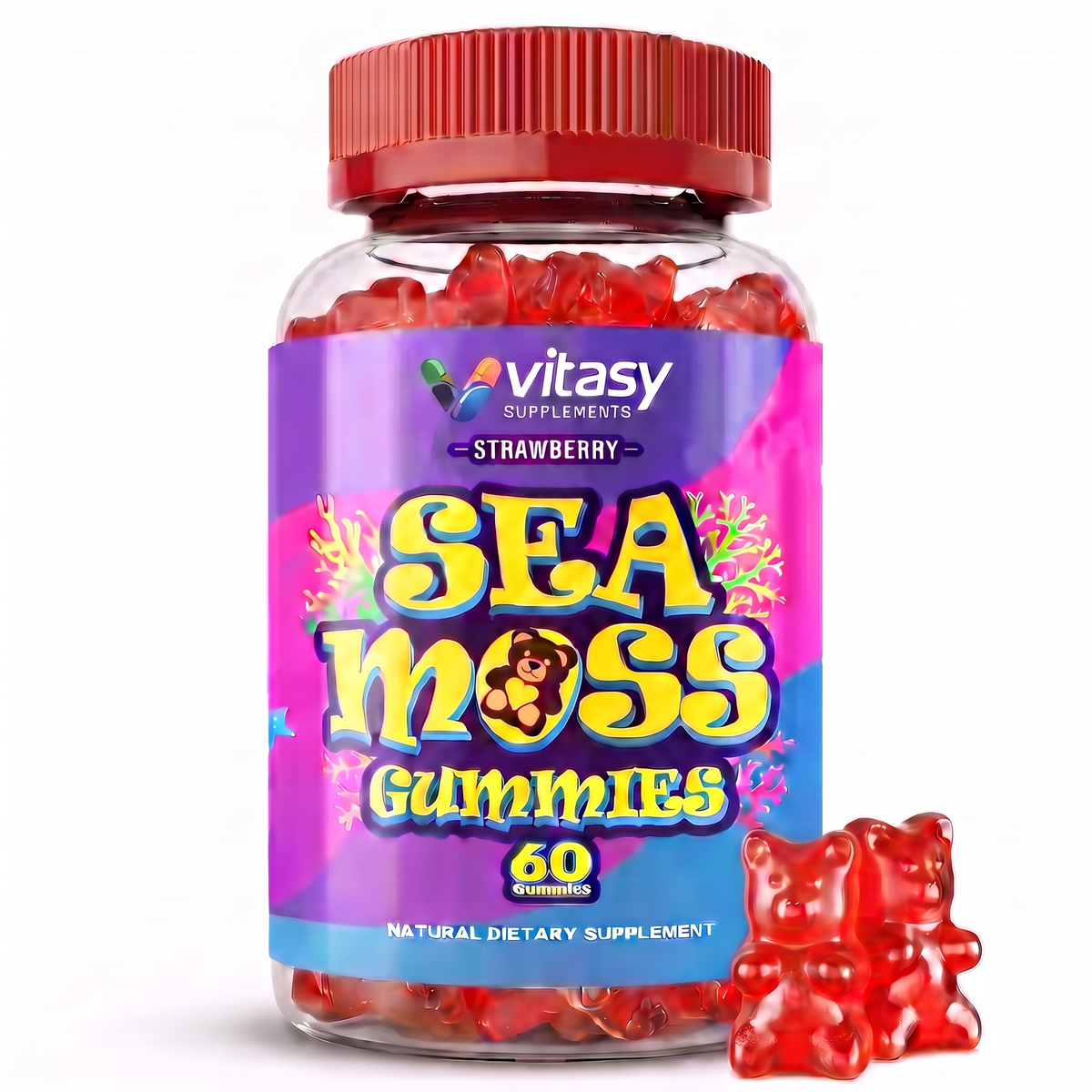 Sea Moss Gummies v4 - 01 Strawberry Hero