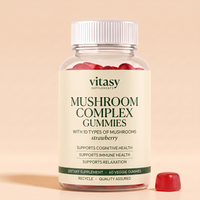 Mushroom Gummies v8 Strawberry Vitasy packshot