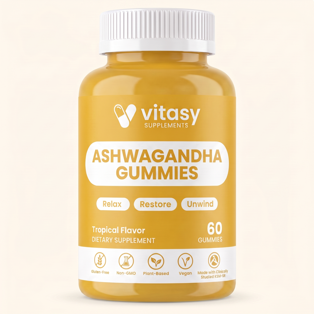 Ashwaganda Gummies v8 - Tropical Gallery Image 1 Hero