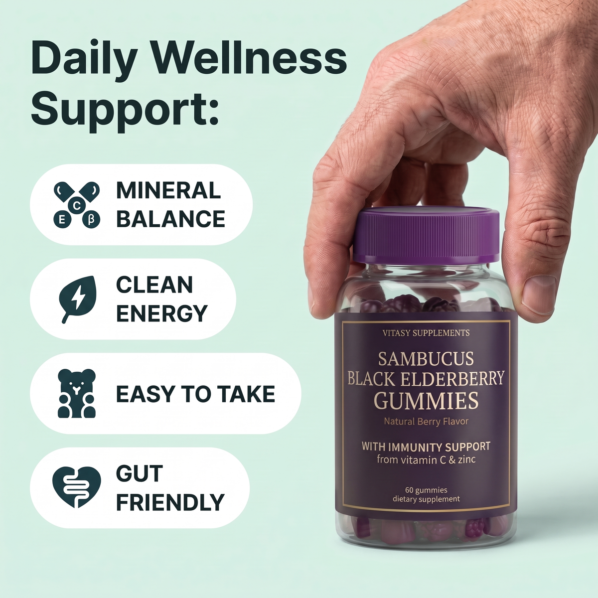 Elderberry Gummies v5 - Daily Wellness Support