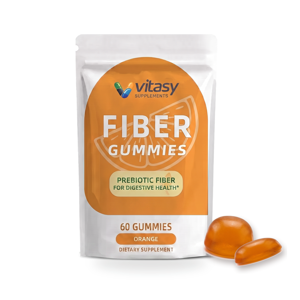 Fiber Gummies v2 - Orange hero