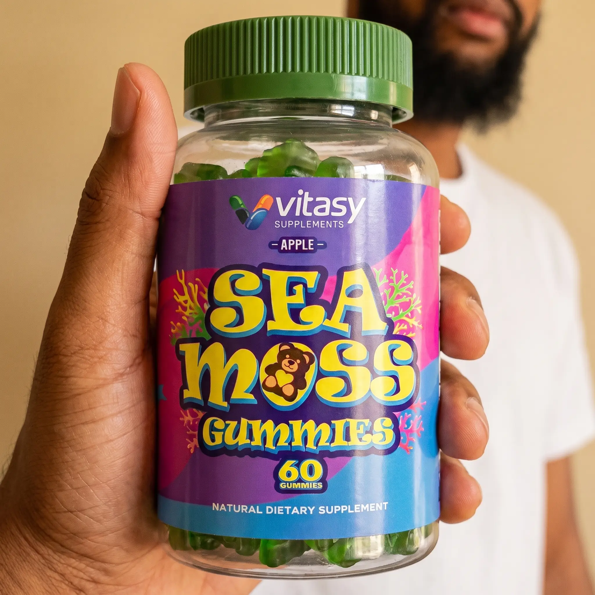 Sea Moss Gummies v8 - RL8 Still 2 Handheld Apple