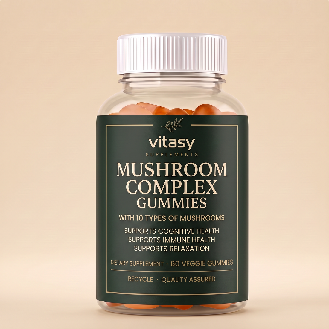 Mushroom Gummies v6 Orange Vitasy packshot