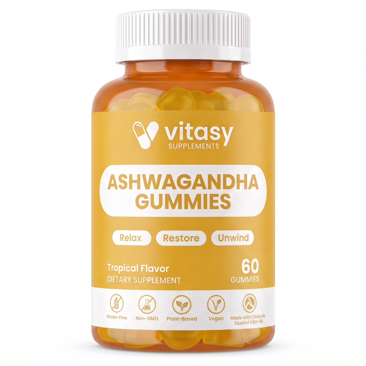 Ashwaganda Gummies v6 - Tropical Gallery Image 1 Hero