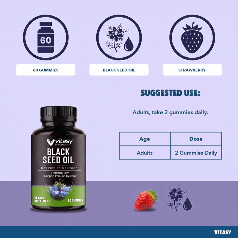 Black Seed Oil Gummies v1 - Suggested use