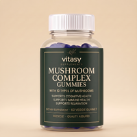 Mushroom Gummies v6 Blueberry Vitasy packshot