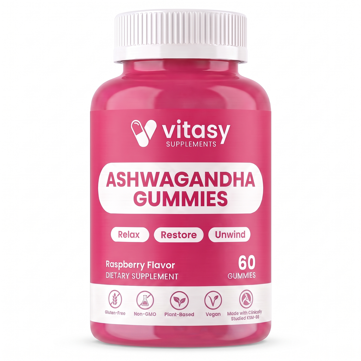 Ashwaganda Gummies v6 - Raspberry Gallery Image 1 Hero