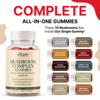 Mushroom Gummies v8 - Complete all-in-one 10-mushroom blend grid