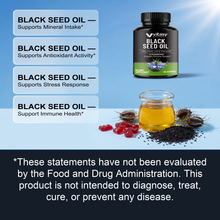 Black seed oil Gummies - Gallery Image 6 Benefits still life