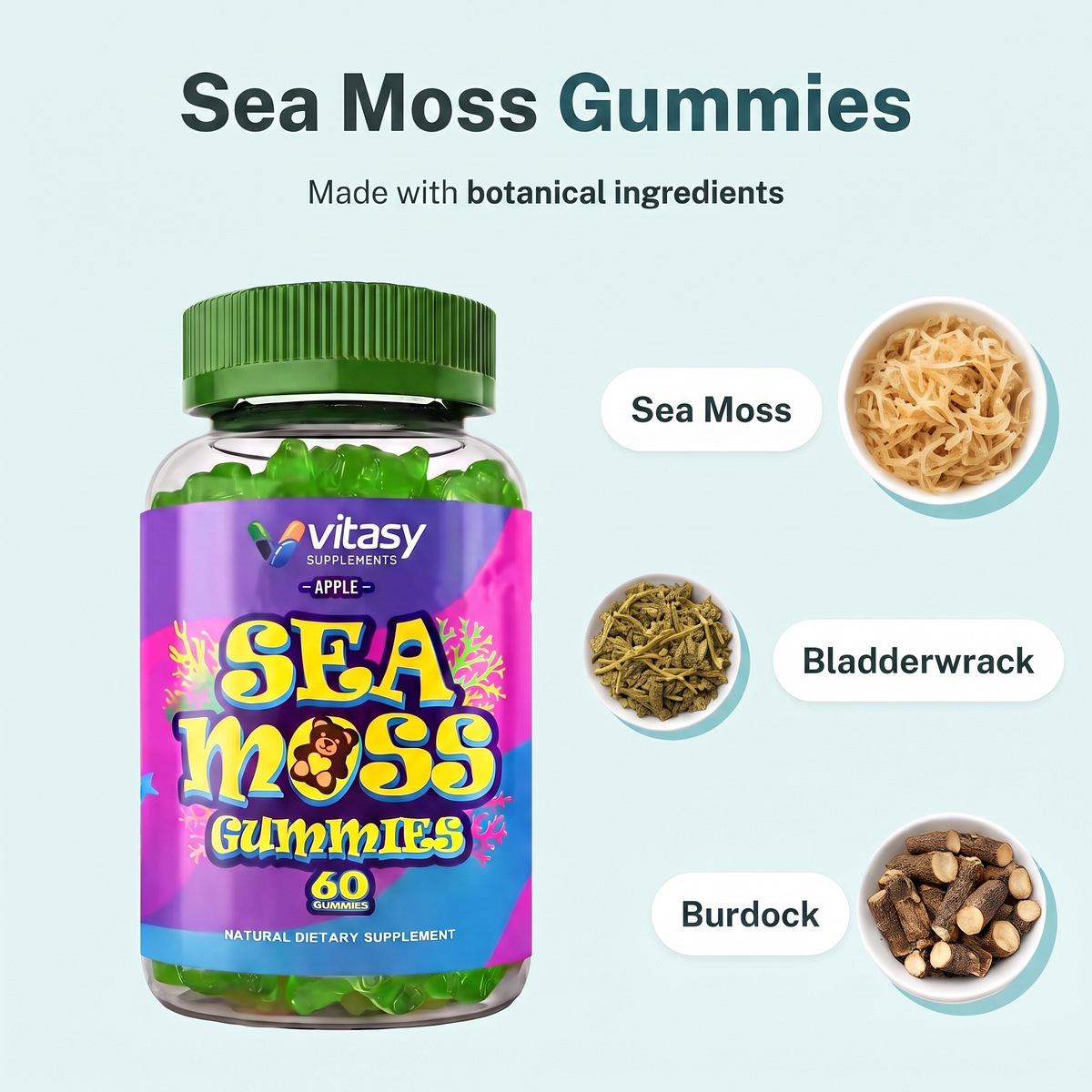 Sea Moss Gummies v1 - 06 Botanical Ingredients