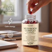 Mushroom Gummies v5 - Cut brainfog Calm energy Sharpen focus