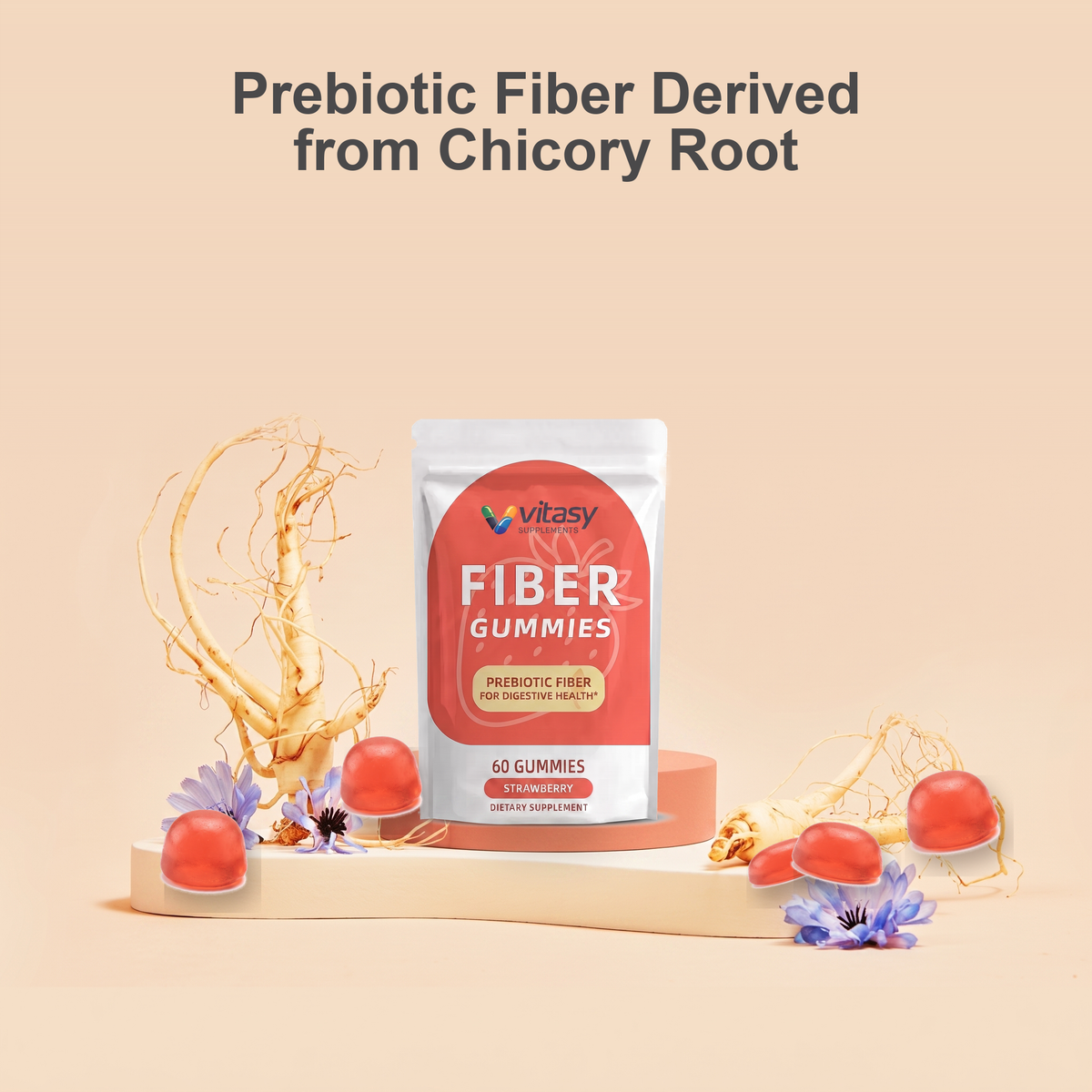Fiber Gummies v2 - Chicory root fiber