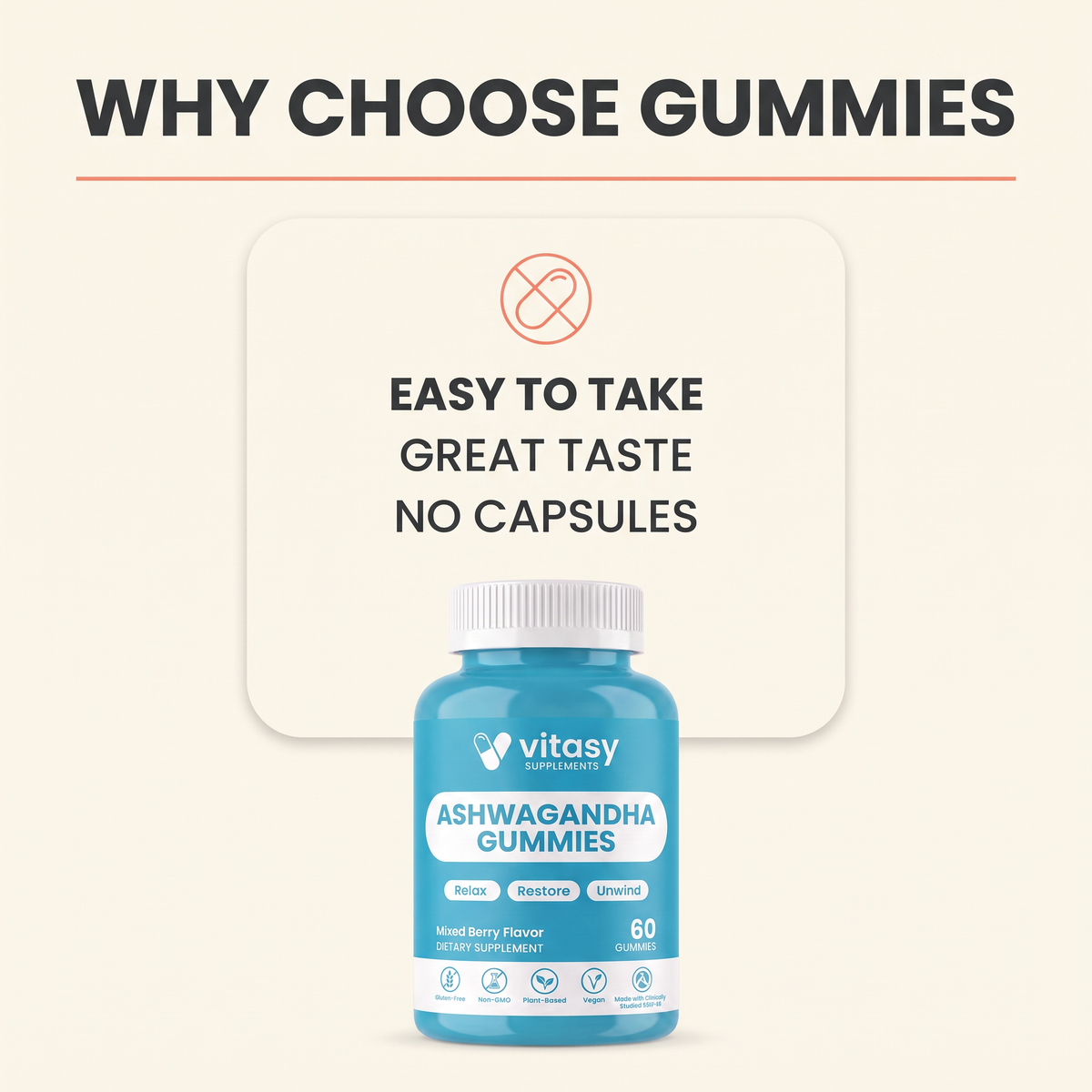 Ashwaganda Gummies v11 - Gallery Image 07 Why Choose Gummies