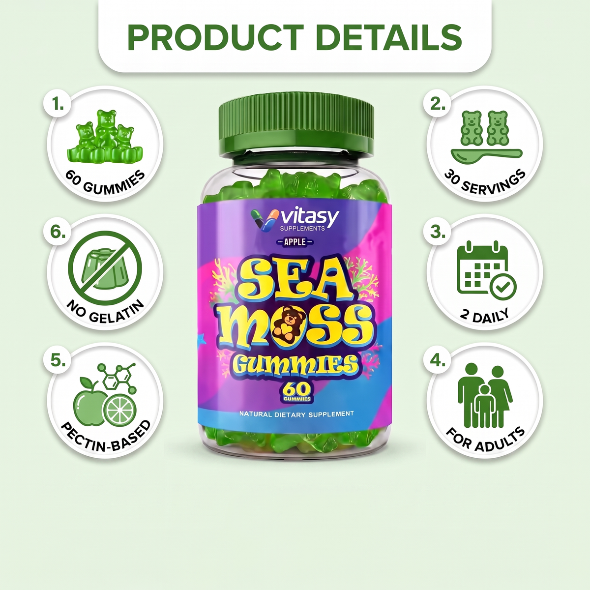Sea Moss Gummies v4 - 07 Product Details
