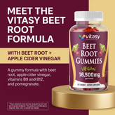 Beet Root Gummies Without the Sour Shot - Chewable Beet Root, Apple Cider Vinegar & Pomegranate with Folate & B12 image 8