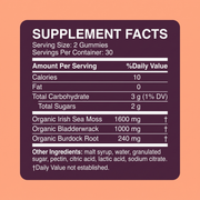 Sea Moss Gummies v2 - 08 Supplement Facts