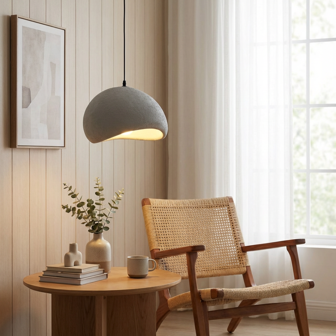 Pendant Light |  Dome-Shaped Hanging Design