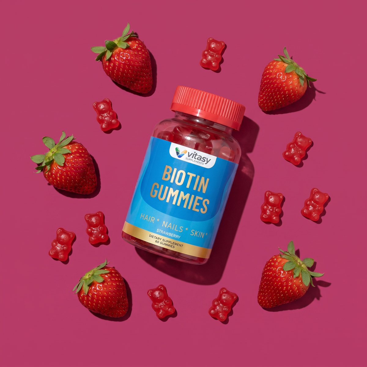 Biotin Gummies v2 - Gallery Image 10 - Flavor beauty