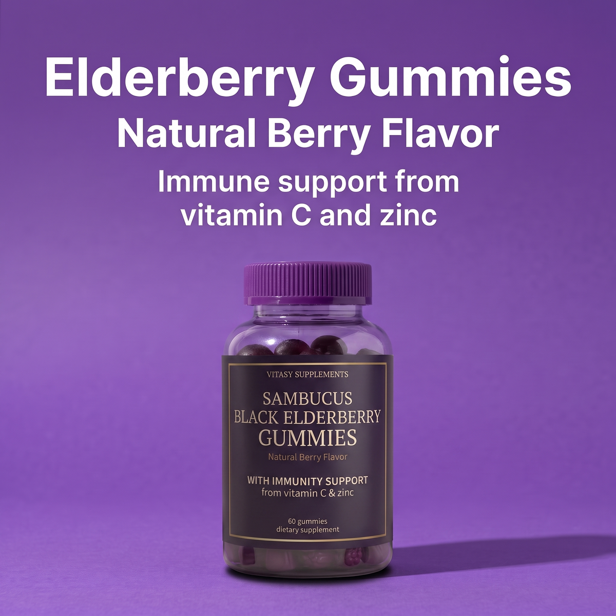 Elderberry Gummies v8 - Single bottle closer