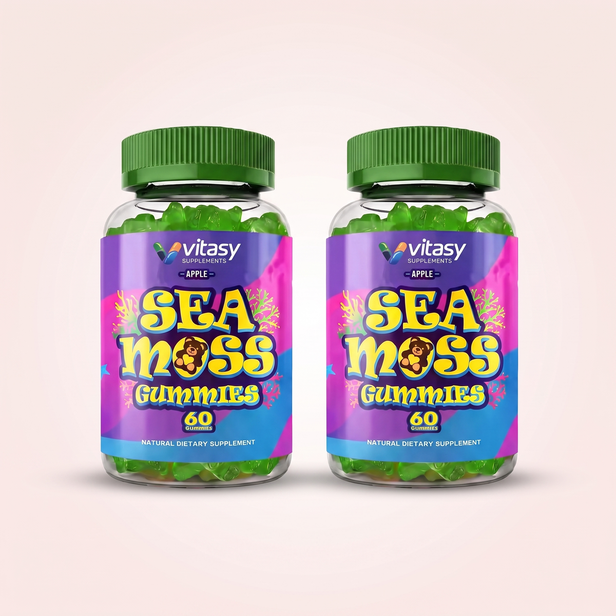 Sea Moss Gummies v2 - 10 Two Flavors