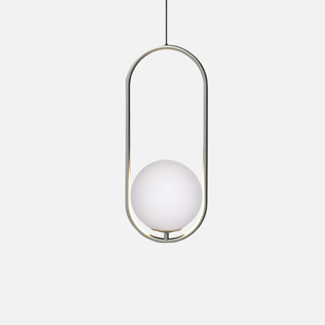 Pendant Light | Oval Ring Central Glass Design