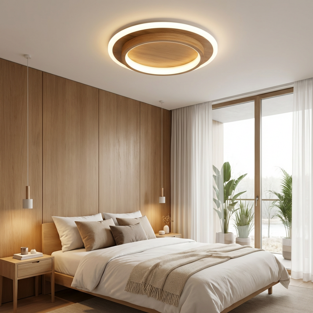 Ceiling Light | Dual Ring Integrated LED Source