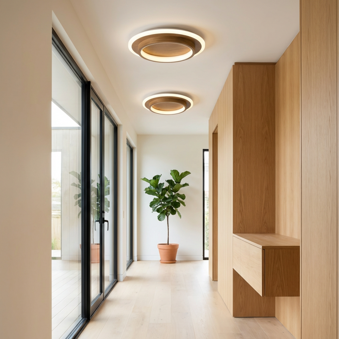 Ceiling Light | Dual Ring Integrated LED Source