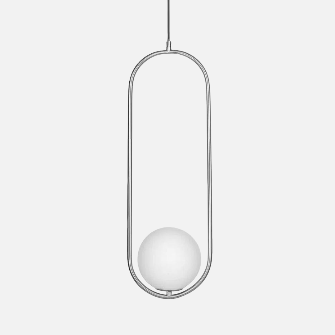 Pendant Light | Oval Ring Central Glass Design