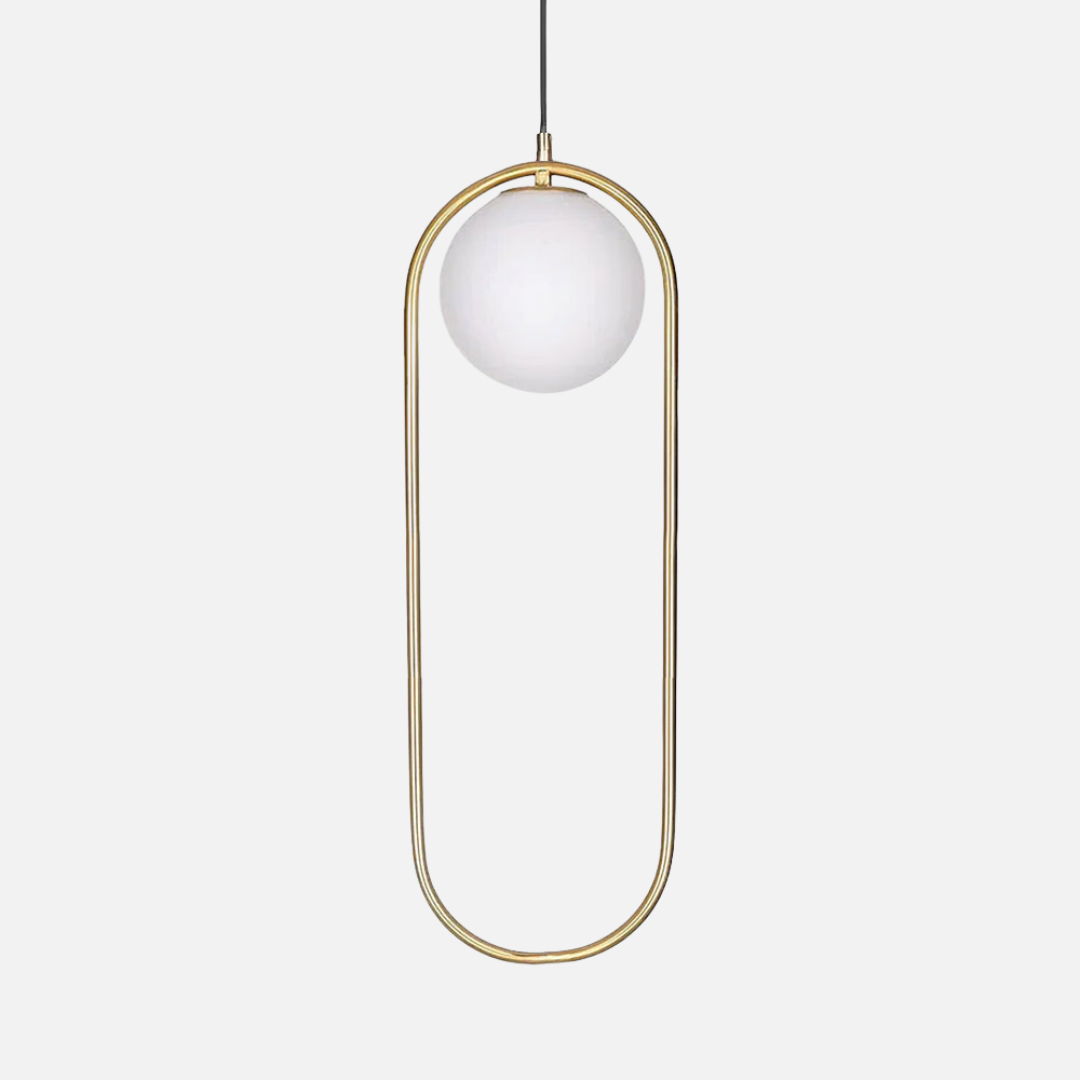 Pendant Light | Oval Ring Central Glass Design